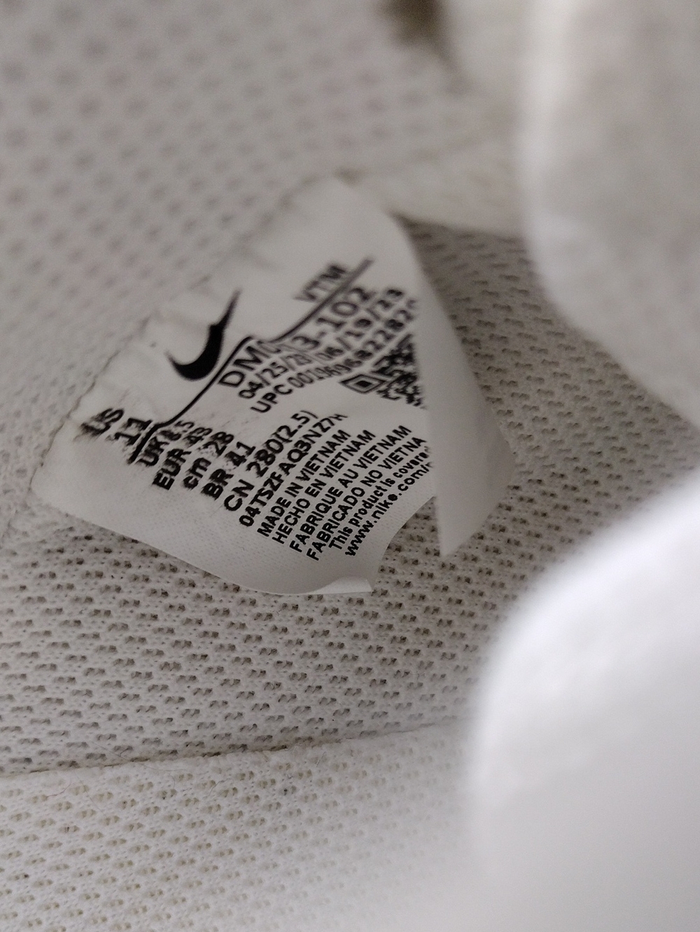 Nike Court Vision Alta White Sail Blue Leather Round Toe Lace Up Low Top Sneaker - Picture 11 of 16